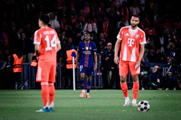 Goal celebration for 3 2 by Ousmane Dembele 10 Paris Saint Germain , Paris Saint Germain vs FC Bayern München, Champions League, Semifinal, 28 04 2026 Paris Paris France Copyright: xkolbert-press MarcxNiemeyerx