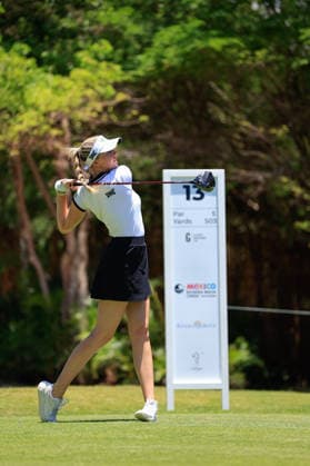 RIVIERA MAYA OPEN AT MAYAKOBA 2026 RIVIERA MAYA OPEN AT MAYAKOBA 2026 28042026 PLAYA DEL CARMEN, QUINTANA ROO Action photo of Olivia Cowan of Germany, during practice day of the Riviera Maya Open at Mayakoba 2026 at El Camaleon Golf Club in Playa del Carmen, Mexico Action photo of Olivia Cowan of Germany, during practice day of the Riviera Maya Open at Mayakoba 2026 at El Camaleon Golf Club in Playa del Carmen, Mexico Photo by IMAGENSHOP AGENCIA FOTOGRAFICA PLAYA DEL CARMEN QUINTANA ROO MEXICO Copyright: xISABELAxQUIROZx