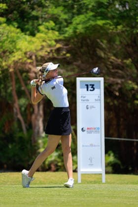 RIVIERA MAYA OPEN AT MAYAKOBA 2026 RIVIERA MAYA OPEN AT MAYAKOBA 2026 28042026 PLAYA DEL CARMEN, QUINTANA ROO Action photo of Olivia Cowan of Germany, during practice day of the Riviera Maya Open at Mayakoba 2026 at El Camaleon Golf Club in Playa del Carmen, Mexico Action photo of Olivia Cowan of Germany, during practice day of the Riviera Maya Open at Mayakoba 2026 at El Camaleon Golf Club in Playa del Carmen, Mexico Photo by IMAGENSHOP AGENCIA FOTOGRAFICA PLAYA DEL CARMEN QUINTANA ROO MEXICO Copyright: xISABELAxQUIROZx