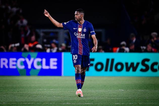 Goal celebration for 3 2 by Ousmane Dembele 10 Paris Saint Germain , Paris Saint Germain vs FC Bayern München, Champions League, Semifinal, 28 04 2026 Paris Paris France Copyright: xkolbert-press MarcxNiemeyerx