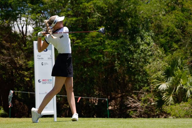 RIVIERA MAYA OPEN AT MAYAKOBA 2026 RIVIERA MAYA OPEN AT MAYAKOBA 2026 28042026 PLAYA DEL CARMEN, QUINTANA ROO Action photo of Olivia Cowan of Germany, during practice day of the Riviera Maya Open at Mayakoba 2026 at El Camaleon Golf Club in Playa del Carmen, Mexico Action photo of Olivia Cowan of Germany, during practice day of the Riviera Maya Open at Mayakoba 2026 at El Camaleon Golf Club in Playa del Carmen, Mexico Photo by IMAGENSHOP AGENCIA FOTOGRAFICA PLAYA DEL CARMEN QUINTANA ROO MEXICO Copyright: xYOALIxMARTINEZx