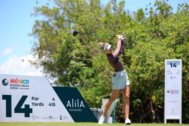 RIVIERA MAYA OPEN AT MAYAKOBA 2026 RIVIERA MAYA OPEN AT MAYAKOBA 2026 28042026 PLAYA DEL CARMEN, QUINTANA ROO Action photo of Nelly Korda of the USA, during practice day of the Riviera Maya Open at Mayakoba 2026 at El Camaleon Golf Club in Playa del Carmen, Mexico Action photo of Nelly Korda of the USA, during practice day of the Riviera Maya Open at Mayakoba 2026 held at El Camaleon Golf Club in Playa del Carmen, Mexico Photo by IMAGENSHOP AGENCIA FOTOGRAFICA PLAYA DEL CARMEN QUINTANA ROO MEXICO Copyright: xISABELAxQUIROZx