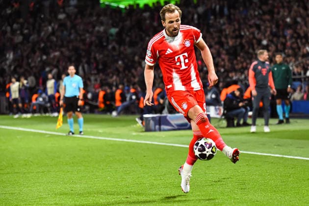 FOOTBALL : Paris Saint Germain vs FC Bayern Munich - Ligue des Champions - demi finale aller - 28 04 2026 Harry Kane (Bayern Munich) ParisFrance  Copyright: xBaptistexAutissierx