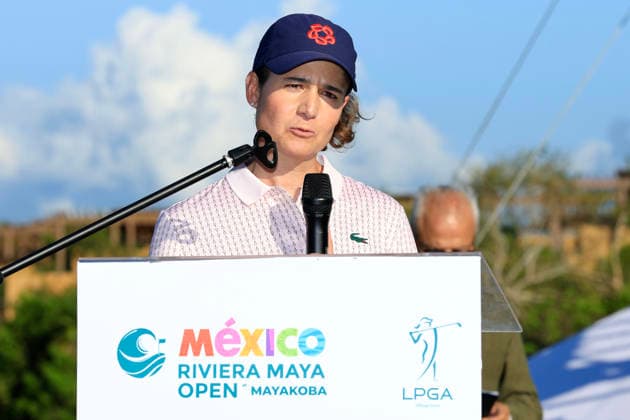RIVIERA MAYA OPEN AT MAYAKOBA 2026 RIVIERA MAYA OPEN AT MAYAKOBA 2026 28042026 PLAYA DEL CARMEN, QUINTANA ROO Action photo of mexican golf legend Lorena Ochoa, during the opening ceremony of the Riviera Maya Open at Mayakoba 2026 at El Camaleon Golf Club in Playa del Carmen, Mexico Action photo of mexican golf legend Lorena Ochoa, during the opening ceremony of the Riviera Maya Open at Mayakoba 2026 held at El Camaleon Golf Club in Playa del Carmen, Mexico Photo by IMAGENSHOP AGENCIA FOTOGRAFICA PLAYA DEL CARMEN QUINTANA ROO MEXICO Copyright: xJorgexReyesx
