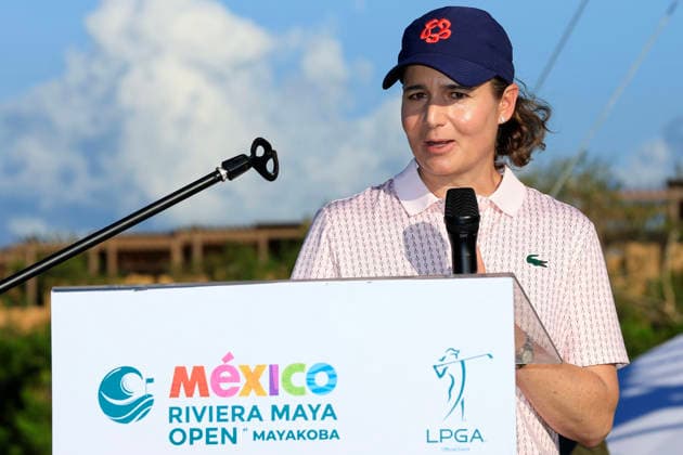RIVIERA MAYA OPEN AT MAYAKOBA 2026 RIVIERA MAYA OPEN AT MAYAKOBA 2026 28042026 PLAYA DEL CARMEN, QUINTANA ROO Action photo of mexican golf legend Lorena Ochoa, during the opening ceremony of the Riviera Maya Open at Mayakoba 2026 at El Camaleon Golf Club in Playa del Carmen, Mexico Action photo of mexican golf legend Lorena Ochoa, during the opening ceremony of the Riviera Maya Open at Mayakoba 2026 held at El Camaleon Golf Club in Playa del Carmen, Mexico Photo by IMAGENSHOP AGENCIA FOTOGRAFICA PLAYA DEL CARMEN QUINTANA ROO MEXICO Copyright: xJorgexReyesx