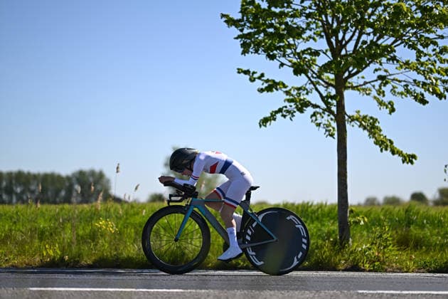 UCI Para Cycling Road World Cup: Round 2 Picture by Mathew Wells SWpix.com - 29 04 2026 - Cycling - UCI Para Cycling Road World Cup: Round 2 - Gistel, West Flanders, Belgium - Women C2 Individual Time Trial (ITT) - Amelia Cass (Great Britain) Copyright: x xSWpix.comx(t axPhotographyxHubxLtd)xMathewxWells SWpix.comx SWP-3030-13532
