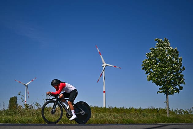 UCI Para Cycling Road World Cup: Round 2 Picture by Mathew Wells SWpix.com - 29 04 2026 - Cycling - UCI Para Cycling Road World Cup: Round 2 - Gistel, West Flanders, Belgium - Women C5 Individual Time Trial (ITT) - Jessica Law (Canada) Copyright: x xSWpix.comx(t axPhotographyxHubxLtd)xMathewxWells SWpix.comx SWP-3030-13536