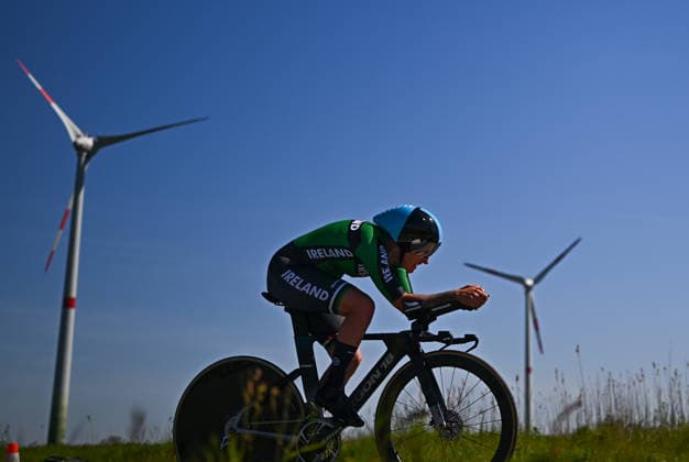 UCI Para Cycling Road World Cup: Round 2 Picture by Mathew Wells SWpix.com - 29 04 2026 - Cycling - UCI Para Cycling Road World Cup: Round 2 - Gistel, West Flanders, Belgium - Women C3 Individual Time Trial (ITT) - Richael Timothy (Ireland) Copyright: x xSWpix.comx(t axPhotographyxHubxLtd)xMathewxWells SWpix.comx SWP-3030-13538