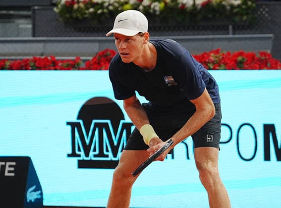 Tennis, ATP tournament in Madrid, Jannik Sinner training