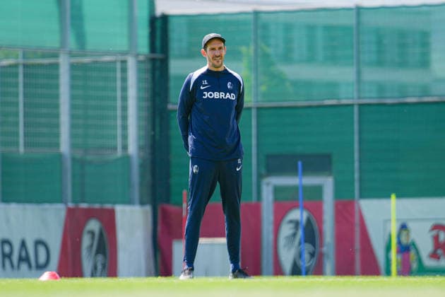 Football, EL, SC Freiburg training