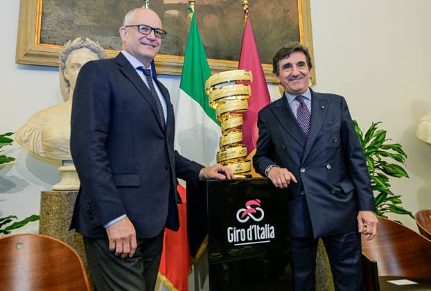 Roberto Gualtieri e Umberto Cairo - Presentazione dell™arrivo del Giro d™Italia in Campidoglio. MercoledÃ¬ 29 Aprile 2026. News  Copyright: xValentinaxStefanelli LaPressex