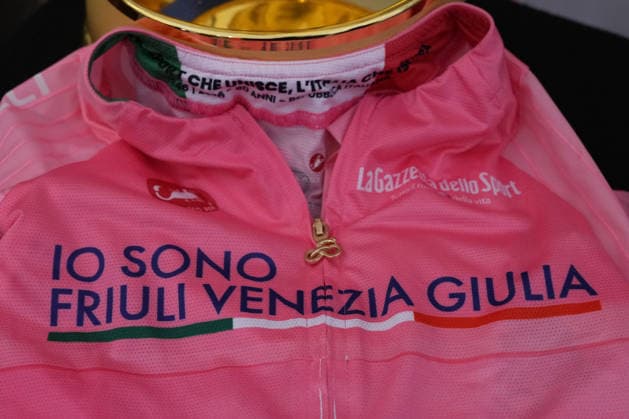 the pink jersey of the Giro d Italia during the Presentation of the Grand Arrival of the 109th Giro d Italia at the Rome s Campidoglio, Italy - Wednesday April 29, 2026 - ( Photo by Alfredo Falcone LaPresse )  Copyright: xAlfredoxFalcone LaPressex