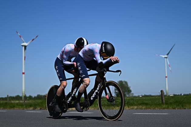 UCI Para Cycling Road World Cup: Round 2 Picture by Mathew Wells SWpix.com - 29 04 2026 - Cycling - UCI Para Cycling Road World Cup: Round 2 - Gistel, West Flanders, Belgium - MB Individual Time Trial (ITT) - Owen Cravens (USA) piloted by William Seitz Copyright: x xSWpix.comx(t axPhotographyxHubxLtd)xMathewxWells SWpix.comx SWP-3030-13561