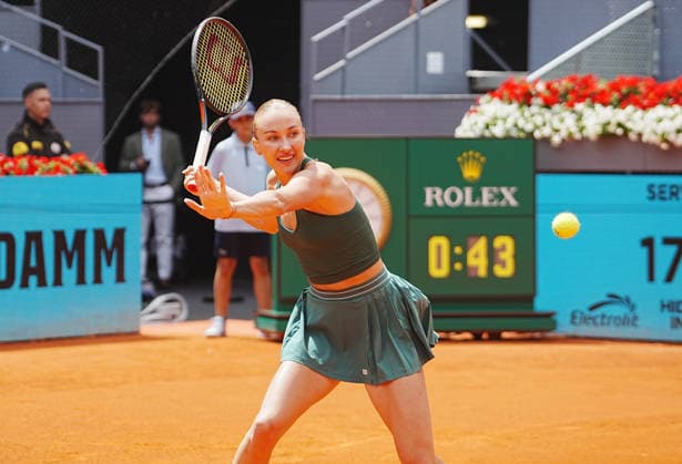 TENNIS - MUTUA MADRID OPEN 2026 - 29 04 2026 Anastasia Potapova of Austria during the Mutua Madrid Open 2026, ATP, Tennis Herren Masters 1000 and WTA, Tennis Damen 1000 on 29 April 2026 at La Caja Magica in Madrid, Spain - Photo: Laurent Lairys MADRIDSpain  Copyright: xLaurentxLairysx
