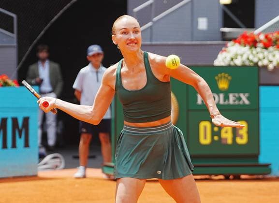 TENNIS - MUTUA MADRID OPEN 2026 - 29 04 2026 Laurent Lairys MAXPPP - Anastasia Potapova of Austria during the Mutua Madrid Open 2026, ATP, Tennis Herren Masters 1000 and WTA, Tennis Damen 1000 on 29 April 2026 at La Caja Magica in Madrid, Spain - Photo: Laurent Lairys MADRID SPAIN  Copyright: xMAXPPPxLaurentxLairysx LLR202604290757 LLR202604290757
