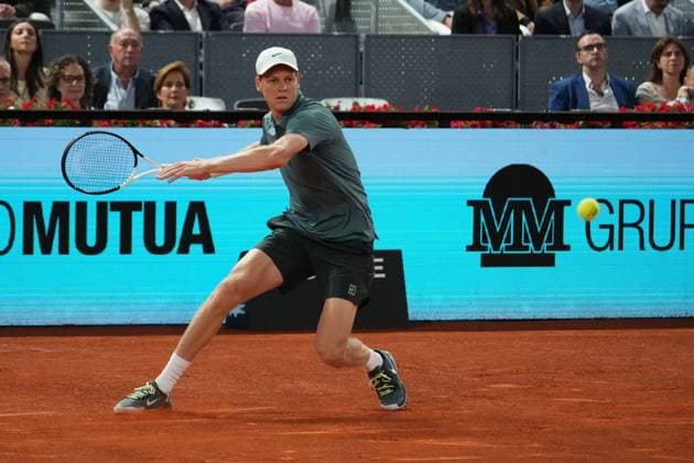Jannik Sinner (ITA) vs Rafael Jodar (SPA) during Masters Series Madrid 2026 in Madrid on Wednesday 29 April 2026 Cordon Press 