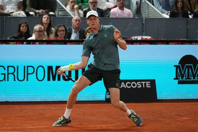 Jannik Sinner (ITA) vs Rafael Jodar (SPA) during Masters Series Madrid 2026 in Madrid on Wednesday 29 April 2026 Cordon Press 