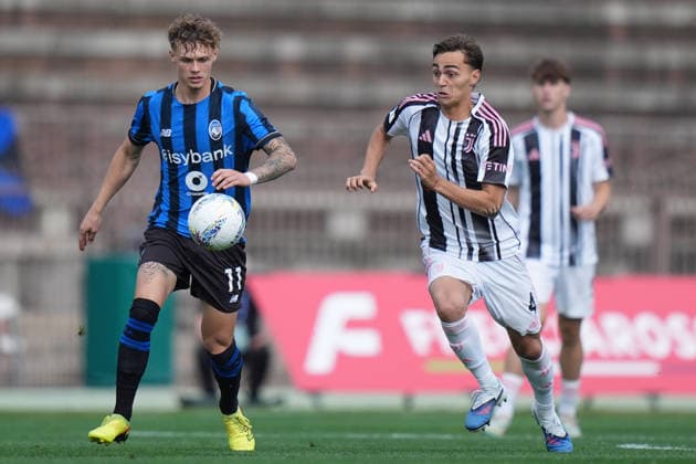 Juventus Alfonso Montero , Atalanta s Nicolo Baldo during the Italian Cup Final Under 20 soccer match between Atalanta and Juventus at Arena Civica Stadium in Milan , north Italy - wednesday , April 29 , 2026. - Soccer .  Copyright: xSpada LaPressex
