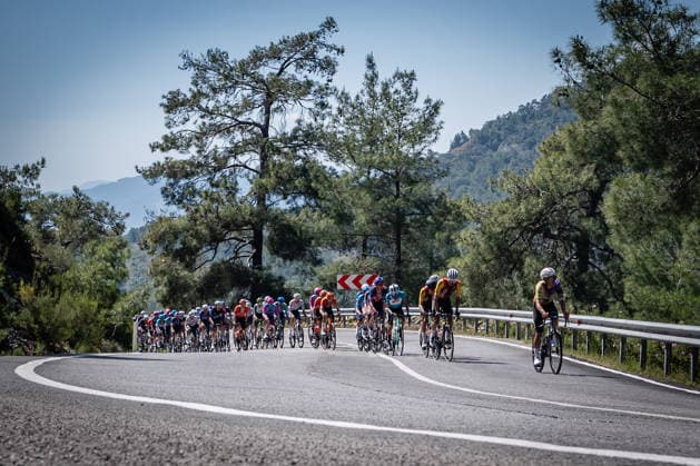 61st Presidential Cycling Tour of Turkiye MUGLA, TURKIYE - APRIL 29: Cyclists compete during the fourth stage of the 61st Presidential Turkiye Cycling Tour (TUR 2026) in Mugla, Turkiye on April 29, 2026. Part of the UCI ProSeries, the prestigious 8-stage race continues with top international athletes navigating the scenic coastal routes of southwestern Turkiye. Ahmet Serdar Eser Anadolu Mugla Turkey. Editorial use only. Please get in touch for any other usage.  Copyright: x2026xAnadoluxAhmetxSerdarxEserx