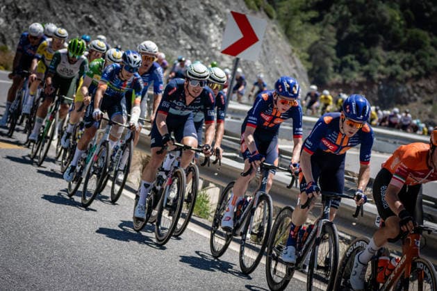 61st Presidential Cycling Tour of Turkiye MUGLA, TURKIYE - APRIL 29: Cyclists compete during the fourth stage of the 61st Presidential Turkiye Cycling Tour (TUR 2026) in Mugla, Turkiye on April 29, 2026. Part of the UCI ProSeries, the prestigious 8-stage race continues with top international athletes navigating the scenic coastal routes of southwestern Turkiye. Ahmet Serdar Eser Anadolu Mugla Turkey. Editorial use only. Please get in touch for any other usage.  Copyright: x2026xAnadoluxAhmetxSerdarxEserx