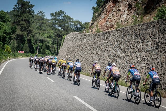 61st Presidential Cycling Tour of Turkiye MUGLA, TURKIYE - APRIL 29: Cyclists compete during the 130-kilometer Marmaris-Fethiye stage of the 61st Presidential Cycling Tour of Turkiye (TUR 2026) on April 29, 2026, in Mugla, Turkiye. This 8-stage event is the only competition in the country classified as a ProSeries race on the UCI Europe Tour calendar. The tour is organized by the Turkish Cycling Federation under the auspices of the Presidency and receives support from the Ministry of Youth and Sports. Ahmet Serdar Eser Anadolu Mugla Turkey. Editorial use only. Please get in touch for any other usage.  Copyright: x2026xAnadoluxAhmetxSerdarxEserx