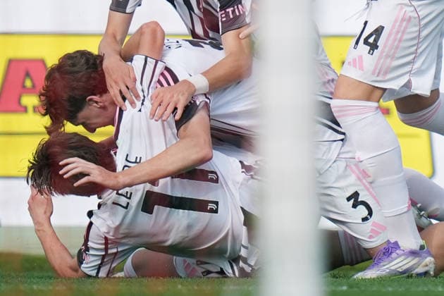 Juventus NcoloRizzo celebrates after scoring 0-1 during the Italian Cup Final Under 20 soccer match between Atalanta and Juventus at Arena Civica Stadium in Milan , north Italy - wednesday , April 29 , 2026. - Soccer .  Copyright: xSpada LaPressex