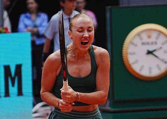 TENNIS - MUTUA MADRID OPEN 2026 - 29 04 2026 Laurent Lairys MAXPPP - Anastasia Potapova of Austria during the Mutua Madrid Open 2026, ATP, Tennis Herren Masters 1000 and WTA, Tennis Damen 1000 on 29 April 2026 at La Caja Magica in Madrid, Spain - Photo: Laurent Lairys MADRID SPAIN  Copyright: xMAXPPPxLaurentxLairysx LLR202604291461 LLR202604291461