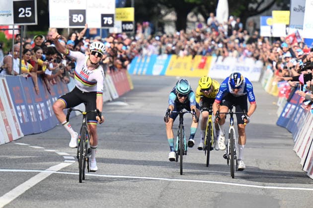 29-04-2026 Tour De Romandie; Tappa 01 Martigny - Martigny; 2026, Uae Emirates - Xrg; 2026, Red Bull - Bora Hansgrohe; 2026, Bahrain Victorious; 2026, Visma - Lease A Bike; Pogacar, Tadej; Lipowitz, Florian; Martinez, Lenny; Nordhagen, Jorgen; Martigny; 