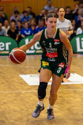 Womens Basketball Bundesliga 1 DBBL, BC Pharmaserv Marburg vs Rutronik Stars Keltern, Sporthalle Georg Gassmann Stadion Marburg 29 04 2026 Womens Basketball Bundesliga DBBL, Marburg, Germany 29 04 2026 Alexandra Wilke Rutronik Stars Keltern, 3 on the ball, 1 DBBL, Match of BC Marburg vs Rutronik Stars Keltern, Sporthalle Georg Gassmann Stadion Marburg Copyright: xBEAUTIFULxSPORTS Freudensteinx