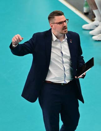 GER 1 VBL, Play Off Final, SVG Lueneburg vs Berlin Recycling Volleys 29 04 2026, GER 1 VBL, PLay Off Fnale, SVG Lueneburg vs Berlin Recycling Volleys, in the picture coach Markus Steuerwald Berlin nordphotoxGmbH xWitke nph00002