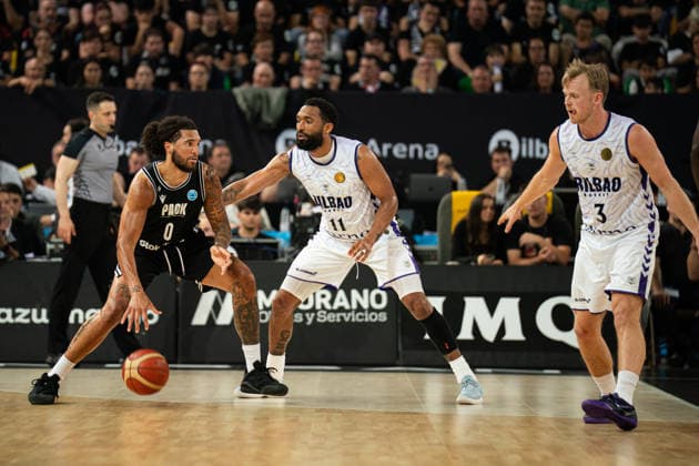 BILBAO, SPAIN April 29 during the FIBA Europe Cub Final between Bilbao Basket and PAOK at Bilbao Arena on April 29, 2026 in Bilbao, Spain Photo by Ibai Tudanca Copyright: xIbaixTudancax