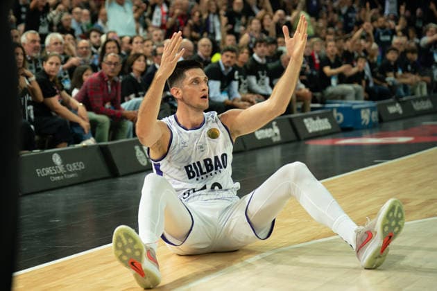 BILBAO, SPAIN April 29 during the FIBA Europe Cub Final between Bilbao Basket and PAOK at Bilbao Arena on April 29, 2026 in Bilbao, Spain Photo by Ibai Tudanca Copyright: xIbaixTudancax