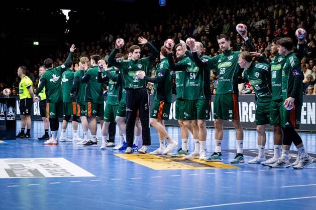 FLENSBURG, GERMANY - APRIL 29: team Recken - TSV Hannover-Burgdorf during the EHF European League quarter-final match between SG Flensburg-Handewitt vs Recken - TSV Hannover-Burgdorf at GP JOULE Arena, on matchday April 29, 2026 in Flensburg, Germany. Schleswig-Holstein Germany Copyright: xMarioxM.xKobergx