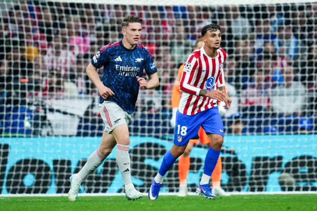 260429 Viktor Gyökeres of Arsenal during the UEFA Champions League semifinal match between Atletico Madrid and Arsenal on April 29, 2026 in Madrid Photo Bagu Blanco BILDBYRAN COP 18 XY0118 fotboll football soccer fotball uefa champions league champions league semifinal semifinals atletico madrid arsenal bbeng  Copyright: BAGUxBLANCO BB260429BB405