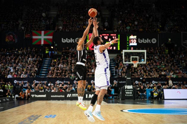 BILBAO, SPAIN April 29 during the FIBA Europe Cub Final between Bilbao Basket and PAOK at Bilbao Arena on April 29, 2026 in Bilbao, Spain Photo by Ibai Tudanca Copyright: xIbaixTudancax