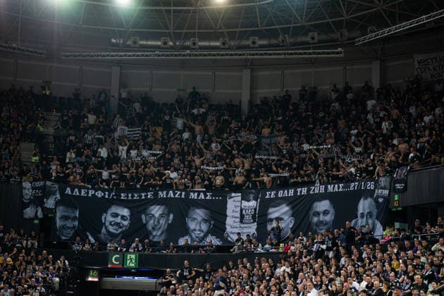 BILBAO, SPAIN April 29 during the FIBA Europe Cub Final between Bilbao Basket and PAOK at Bilbao Arena on April 29, 2026 in Bilbao, Spain Photo by Ibai Tudanca Copyright: xIbaixTudancax