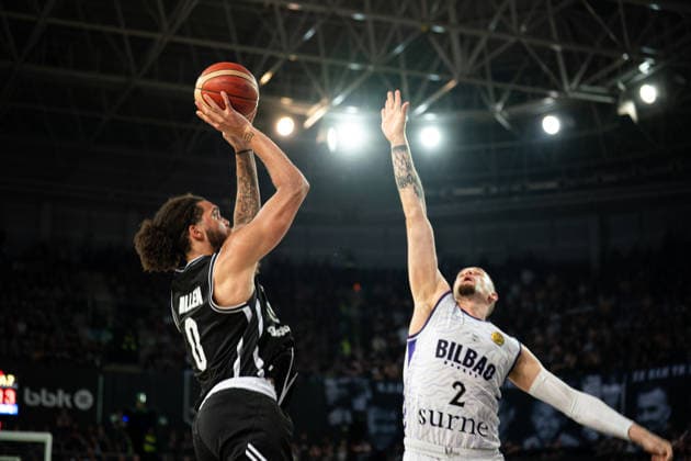 BILBAO, SPAIN April 29 during the FIBA Europe Cub Final between Bilbao Basket and PAOK at Bilbao Arena on April 29, 2026 in Bilbao, Spain Photo by Ibai Tudanca Copyright: xIbaixTudancax