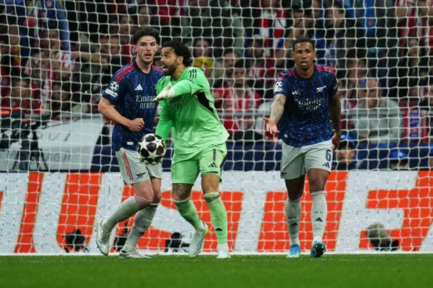 ESP: Atletico de Madrid - Arsenal FC. UEFA Champions League. Semi-Finals, first leg. David Raya of Arsenal FC during the UEFA Champions League match, Semi-Finals, firstd leg, between Atletico de Madrid and Arsenal FC played at Riyadh Metropolitano Stadium on April 29, 2026 in Madrid. kpng Copyright: xBaguxBlancox xPRESSINPHOTOx PS_260429_ATL_ARS_2526_063