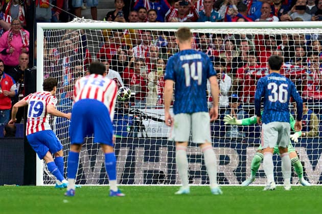 Julian Alvarez of Atletico de Madrid goal during the UEFA Champions League match between Atletico de Madrid and Arsenal FC at Riyadh Air Metropolitano on April 29, 2026. - 29 04 2026 - Spain Madrid Madrid -  LGMx xLexPictorium LePictorium_0332820