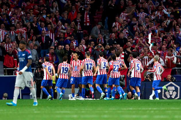 Julian Alvarez of Atletico de Madrid celebrates his goal during the UEFA Champions League match between Atletico de Madrid and Arsenal FC at Riyadh Air Metropolitano on April 29, 2026. - 29 04 2026 - Spain Madrid Madrid -  LGMx xLexPictorium LePictorium_0332821