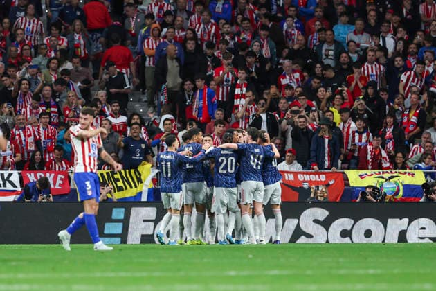 April 29, 2026, Madrid, Madrid, Spain: Viktor Gyokeres of Arsenal FC celebrates a goal during the UEFA Champions League 2025 26 League Semi Final First Leg match between Atletico de Madrid and Arsenal FC at Riyadh Air Metropolitano on April 29, 2026, in Madrid, Spain. Atletico De Madrid V Arsenal FC - UEFA Champions League 2025 26 League Semi Final First Leg  - ZUMAa181 20260429_zaa_a181_290 Copyright: xIrinaxR.xHipolitox