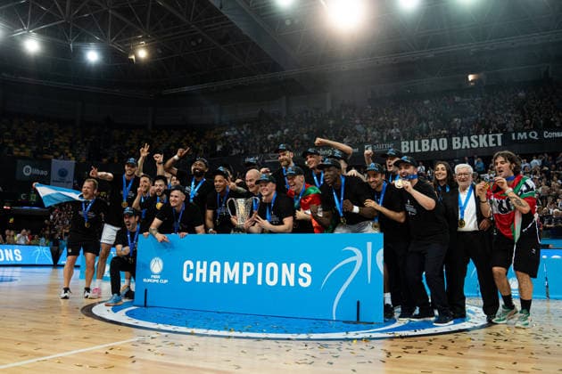 BILBAO, SPAIN April 29 during the FIBA Europe Cub Final between Bilbao Basket and PAOK at Bilbao Arena on April 29, 2026 in Bilbao, Spain Photo by Ibai Tudanca Copyright: xIbaixTudancax