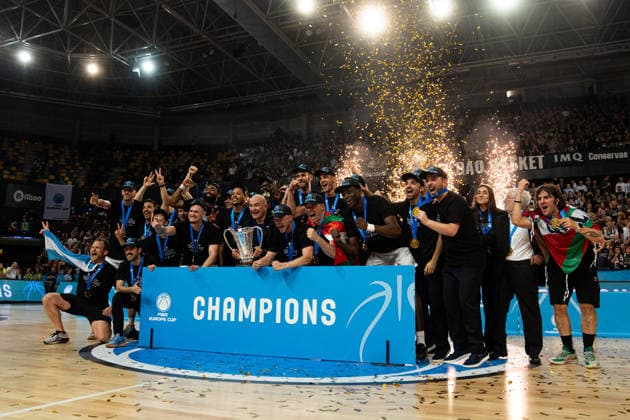 BILBAO, SPAIN April 29 during the FIBA Europe Cub Final between Bilbao Basket and PAOK at Bilbao Arena on April 29, 2026 in Bilbao, Spain Photo by Ibai Tudanca Copyright: xIbaixTudancax