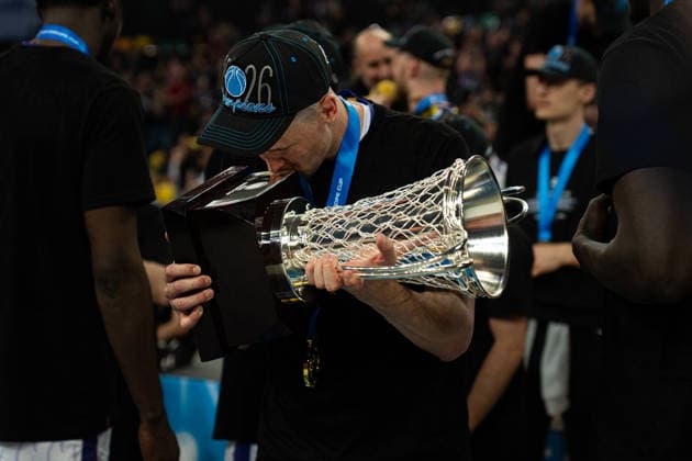 BILBAO, SPAIN April 29 during the FIBA Europe Cub Final between Bilbao Basket and PAOK at Bilbao Arena on April 29, 2026 in Bilbao, Spain Photo by Ibai Tudanca Copyright: xIbaixTudancax