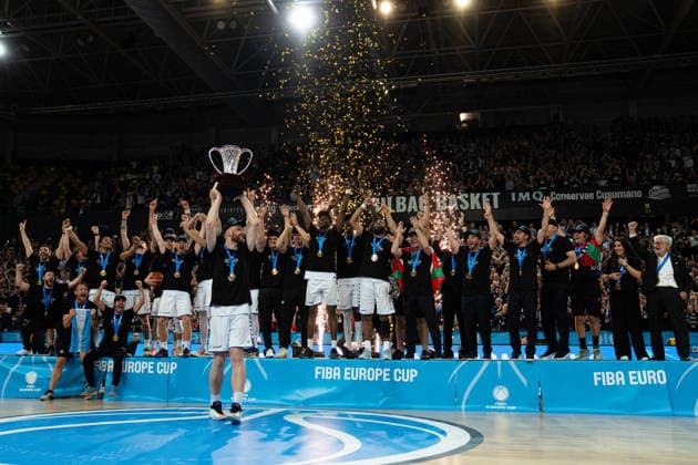 BILBAO, SPAIN April 29 during the FIBA Europe Cub Final between Bilbao Basket and PAOK at Bilbao Arena on April 29, 2026 in Bilbao, Spain Photo by Ibai Tudanca Copyright: xIbaixTudancax