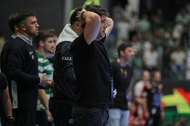 BCosta, Ricardo SPORTING in action during the match between Sporting Clube de Portugal vs AALBORG HANDBOLD, valid for Machineseeker EHF Champions League Quarter-finals 2025 2026 at Pavilhao Joao Rocha in Lisbon on 29 Apri 2026. Lisbon Pavilhao Joao Rocha Lisbon Portugal Copyright: xIMAGOx xPRIMExSPORTSxIMAGESx xANGELOxMOREIRAx
