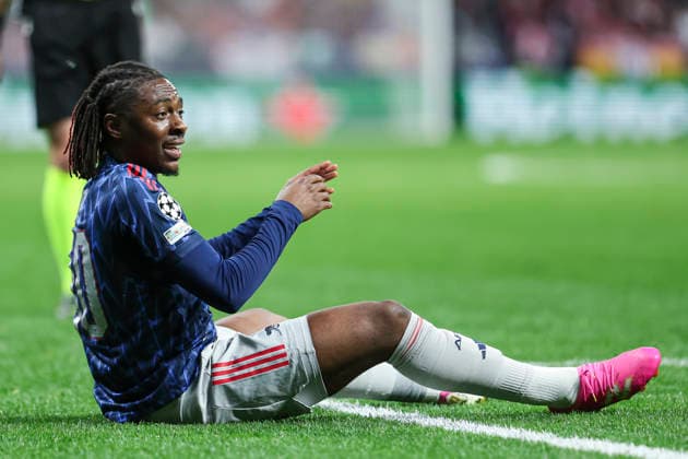 April 29, 2026, Madrid, Madrid, Spain: Eberechi Eze of Arsenal FC gestures during the UEFA Champions League 2025 26 League Semi Final First Leg match between Atletico de Madrid and Arsenal FC at Riyadh Air Metropolitano on April 29, 2026, in Madrid, Spain. Madrid Spain - ZUMAa181 20260429_zaa_a181_382 Copyright: xIrinaxR.xHipolitox