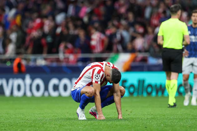 April 29, 2026, Madrid, Madrid, Spain: David Hancko of Atletico de Madrid gestures during the UEFA Champions League 2025 26 League Semi Final First Leg match between Atletico de Madrid and Arsenal FC at Riyadh Air Metropolitano on April 29, 2026, in Madrid, Spain. Madrid Spain - ZUMAa181 20260429_zaa_a181_447 Copyright: xIrinaxR.xHipolitox