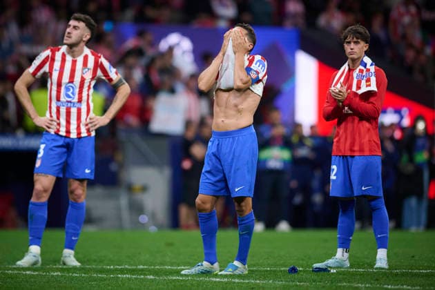 Atletico de Madrid v Arsenal FC - UEFA Champions League 2025 2026 Semi-final, 1st leg Atletico de Madrid s Koke Resurreccion dejected during Champions League 2025 2026, semi-final, 1st leg, April 29 ,2026. (ALTERPHOTOS Ropero) MadridSpain  Copyright: xRoperox