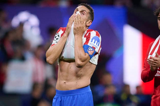 Atletico de Madrid v Arsenal FC - UEFA Champions League 2025 2026 Semi-final, 1st leg Atletico de Madrid s Koke Resurreccion dejected during Champions League 2025 2026, semi-final, 1st leg, April 29 ,2026. (ALTERPHOTOS Ropero) MadridSpain  Copyright: xRoperox